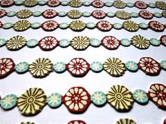 K&Company Snowflake Garland Glitter Stickers 8pc RARE Christmas Scrapbooking New