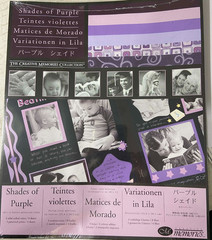 CM021 – CREATIVE MEMORIES PHOTO MOUNTING PAPER – SHADES OF PURPLE – 10×12