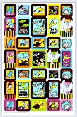 DR. SEUSS REWARD STICKERS 6″ x 9″ Sticker Sheet Scrapbooking SD3 B