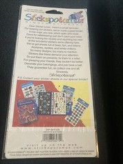 Vtg Stickopotamus Stickers Prism Hearts & Stars Small Colourful Shapes Rainbow
