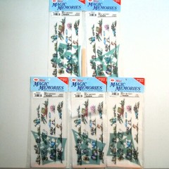 Rub-On Transfers & Template Mini Magic Memories Chartpak Crafts Lot of 5 MMM105