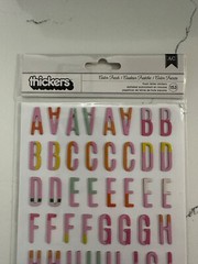 American Craft Thickers Color Fresh Foam Alaphabet Stickers 153PC Scrapbooking