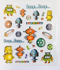 Robot Stickers Planner DIY Crafts Teacher Supply Space Party Scrapbook