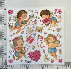 Violette Stickers Cupid’s Kiss Love Heart Craft Planner Supply Scrapbook