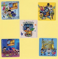 10 Teen Titans Go! to the Movies – Large Stickers – Robin, Starfire, Cyborg