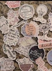 Inspirational Jesus Christian Stickers – 45Pcs Bible Verse Phrase Multicolor
