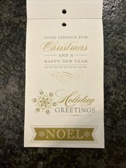 Anna Griffin Winter Wonderland Vellum Quote Stickers Used