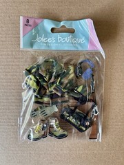 Jolee’s Hunting Scrapbooking Stickers Camouflage Fatigues Boots Gun Hat Gloves