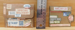 Junk Journal Ephemera Embellishment Add-on Handmade Set Vintage Style Set 4