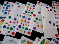 Creative Memories Stickers, Confetti, Tropical, Colored Dots, Balloons, TopHats