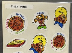 Rare Vintage Food Smell Stickers Scratch N And Sniff Teacher Pizazz Pizza Slices