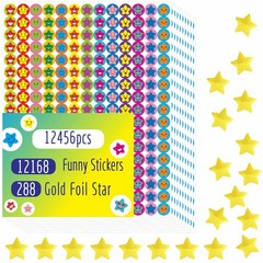 12456 PCS Star Stickers, More Than 12100 Incentive Star Stickers & 288 Gold F…