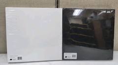 NEW Grafix 25 Pack White and Black Chipboard 12″ x 12″ Lot of 2