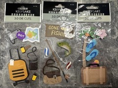 Keepsake Essentials Lot of 7 Sheets Vacation Creativity Inc Stickers Scrapbook