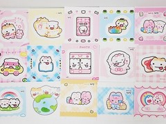 100 pcs random Korean high quality kiss cut sticker lot, kpop photocard stickers
