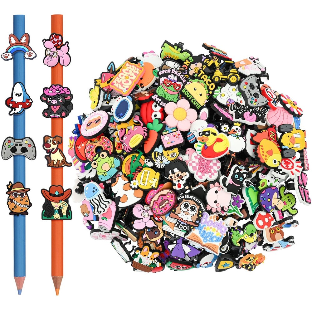 200PCS Pencil Toppers,Cute Pencil Charms for Students Bulk School Teacher Sup…