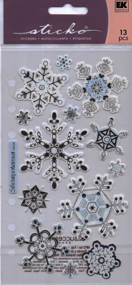 Sticko SNOW themed stickers~Adorable! Several varieties/U choose! Quick Ship!
