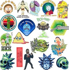 RICK AND MORTY TRENDY VARIETY DIE CUT VINYL 50 CT STICKER PACK