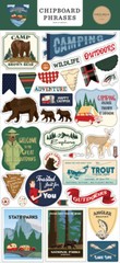 Carta Bella Paper OUTDOOR ADVENTURES 6×13 Sheet of Chipboard Phrases