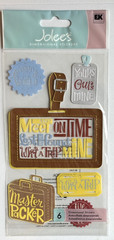 Jolee’s Boutique Travel Tag Scrapbooking Stickers Vacation Luggage Airport