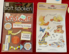 «Baby Boy» Theme Scrapbooking 12×12 Paper & Embellishments; New