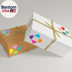 4000 PCS Small Heart Stickers for Kids, 1/2″ Tiny Mini Sticker, 20 Colors, 18 Sh