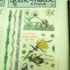 House Mouse & Friends Flower Spring Themed Stickers Wish Friends Hi x2 New