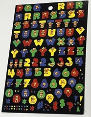 New Vintage Lot of 6 Packs Provo Craft Alphabitties Letters Scrapbook Stickers