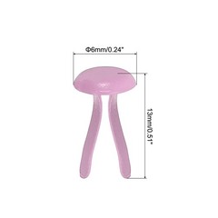 Brads for Paper Crafts, 150 Pcs Pink Metal Round Paper Fasteners, 13 mm