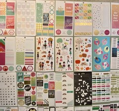 HUGE Lot of Happy Planner Stickers Over 140 Pages Of Stickers & 2 Binders