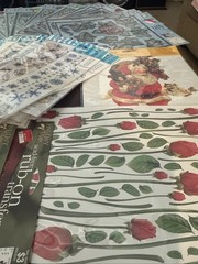 SALE Huge Lot Of 75 Rub On Transfers Vintage Brand New Floral Holiday Gift Craft