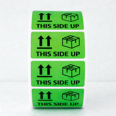 50 This Side Up Stickers Shipping Labels Red Fragile Handle With Care Warning