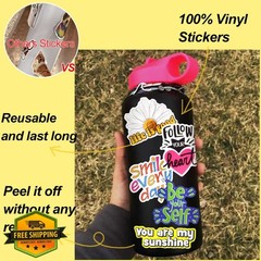 DETICKERS Cute Bee Party Favor Stickers for Kids 50 PCS Honey Bee Water Bottl…