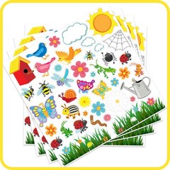 READY 2 LEARN Foam Stickers – Garden – Pack of 168 – Self-Adhesive Stickers for
