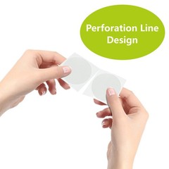 1500 PCS 1.5″ round Clear Transparent Wafer Seal Sticker Labels Roll
