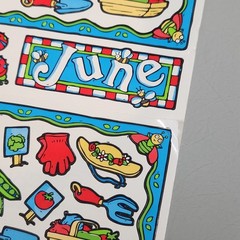 Vintage Frances Meyer June Month Sticker Roll Lot of 91 Sheets
