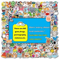 200PCS Waterproof Vinyl Stickers for Water Bottles, Cute Kids Stickers for Cl…