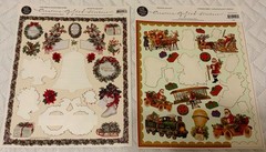 VTG The Gifted Line Christmas Scrapbooking Lot 12×12 Paper (10) Stickers (37)