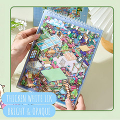 6 Sets Large 3D Sticker Scene Book with 800+ Stickers & 6 Big Dream House Scenes