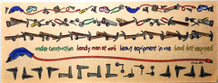 Vintage 1999 Provo Craft Tool Time Handy Man Clear Border Stickers Scrapbook NOS