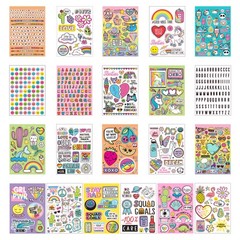 Just My Style® 1500 Sticker Book by Horizon Group USA, Fun Craft Stickers, Cute