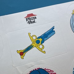 Vintage 90s Pizza Hut Promotional Pirates of Dark Water Sticker Sheet 1992