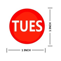 Self Adhesive 7 Days of the Week Labels Color Coding Food Rotation Dot Stickers