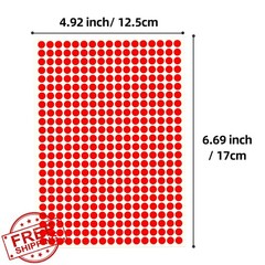 Aanxufa Color Dot Stickers 1/4″ (6 mm) 4080 Pcs