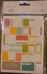 Project Life Becky Higgins, 40 Scrapbooking Journaling cards, New