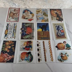 HALLOWEEN RETRO VINTAGE INSPIRED GLOSSY STICKERS – 20 SHEETS/28 STICKERS