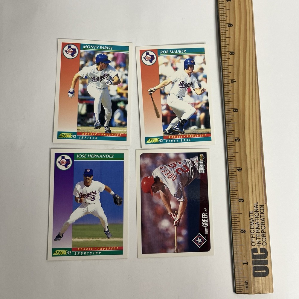 vintage 90s texas rangers baseball card lot crafting junk journal collecting