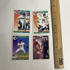 vintage 90s texas rangers baseball card lot crafting junk journal collecting