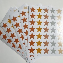 STAR Sticker 5pc a row Dusty Colors 15mm New From Japan with tracking