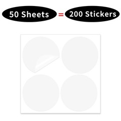 3 Inch Round Clear Seal Stickers,Transparent Envelope Mail Wafer Seal Self Ad…